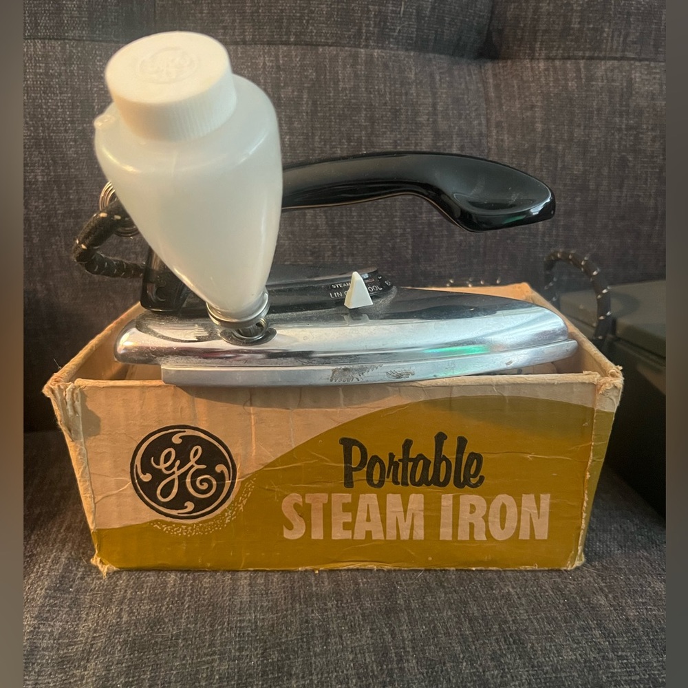 Vintage travel iron